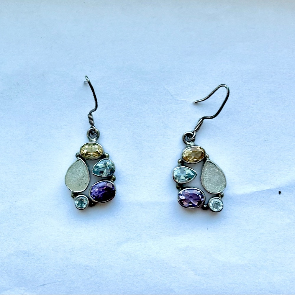 5 stone earrings